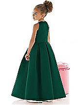 Rear View Thumbnail - Hunter Green Flower Girl Dress FL4022