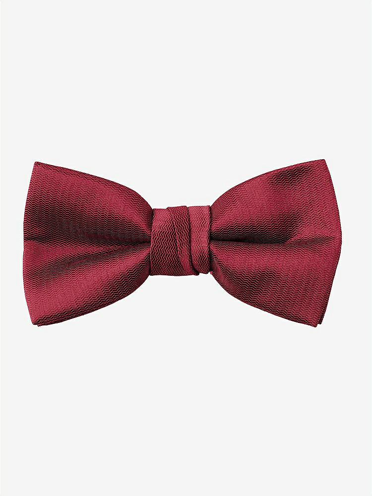 Front View - Burgundy Yarn-Dyed Boy's Bow Tie by After Six