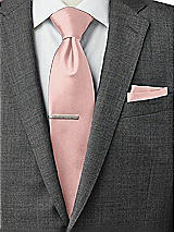 Rear View Thumbnail - Rose Matte Satin Pocket Squares by After Six