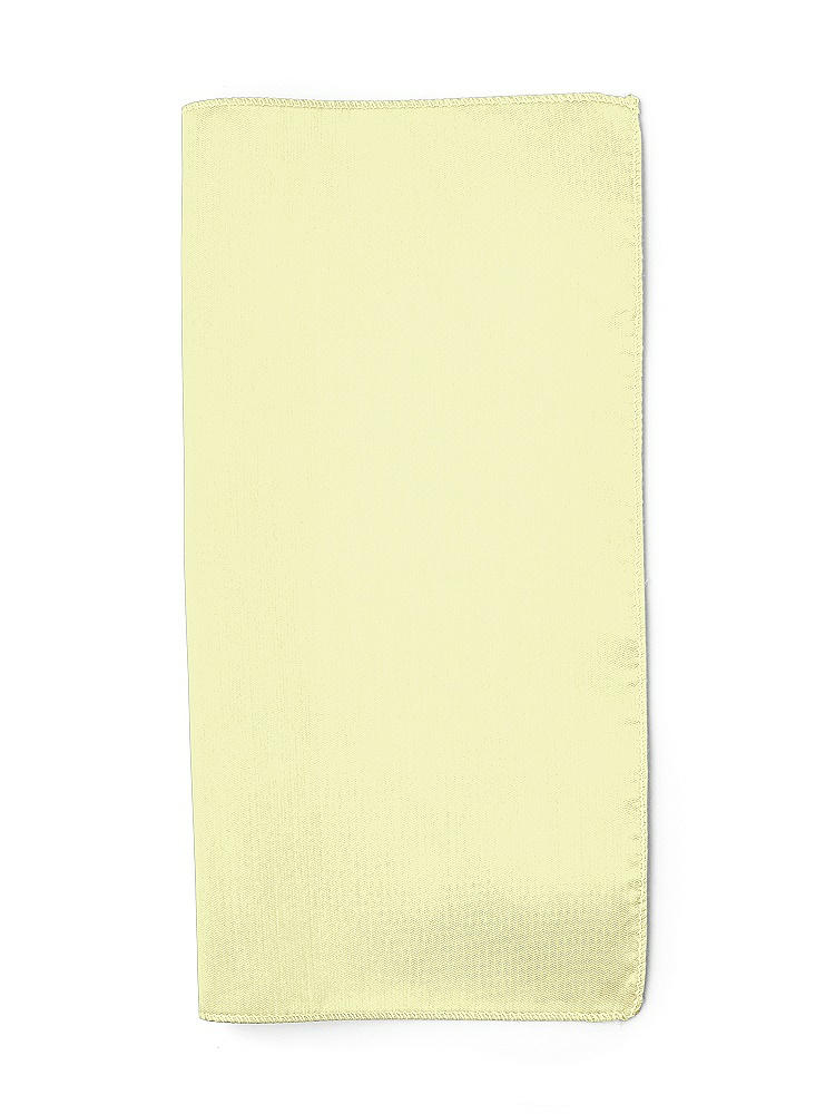 Front View - Butter Yellow Classic Yarn-Dyed Pocket Squares by After Six