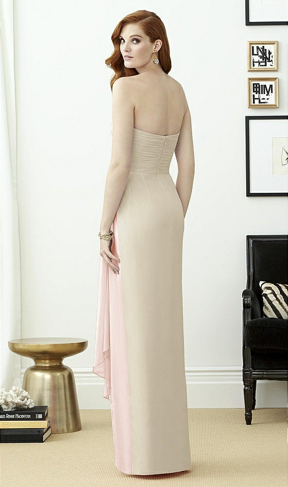 Back View - Champagne & Blush Dessy Collection Style 2956