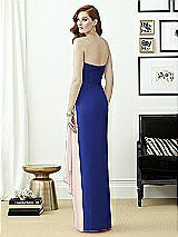 Rear View Thumbnail - Cobalt Blue & Blush Dessy Collection Style 2956