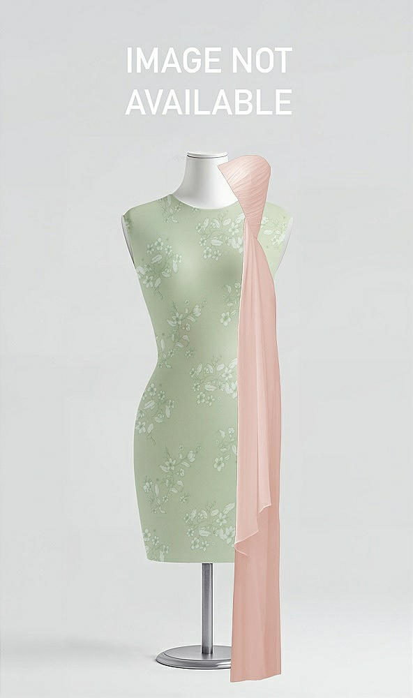 Front View - Vintage Primrose Sage & Blush Dessy Collection Style 2956