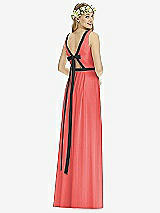 Rear View Thumbnail - Perfect Coral & Black Social Bridesmaids Style 8173