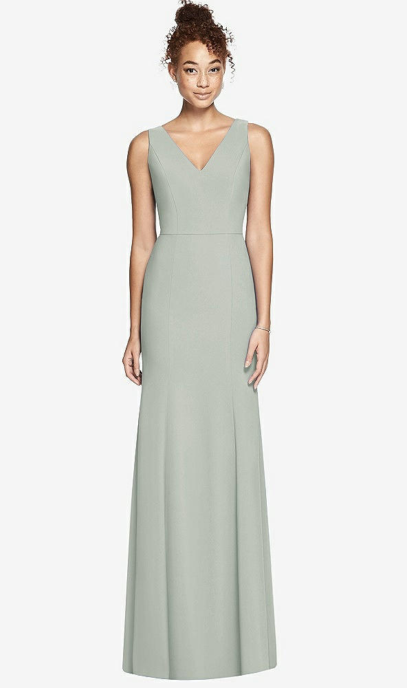 Back View - Willow Green Bella Bridesmaids Dress BB116