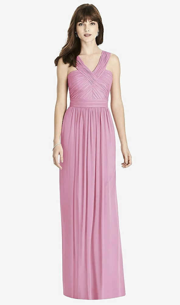 Front View - Powder Pink After Six Bridesmaid Dress 6785