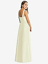 Rear View Thumbnail - Butter Yellow Alfred Sung Junior Bridesmaid Style JR544