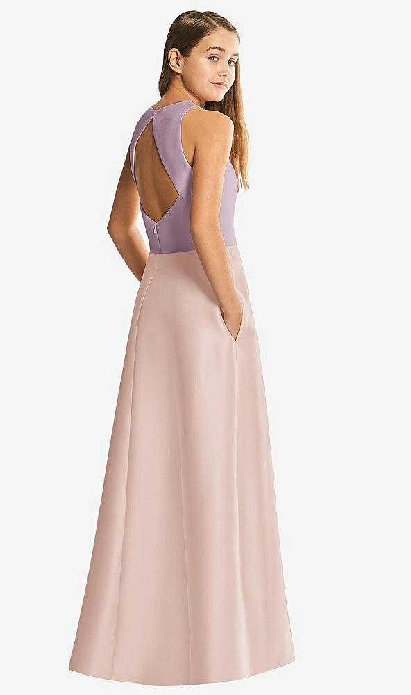 Front View - Toasted Sugar & Suede Rose Alfred Sung Junior Bridesmaid Style JR545