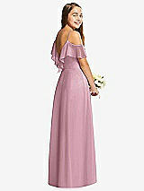 Rear View Thumbnail - Dusty Pink Dessy Collection Junior Bridesmaid Dress JR548