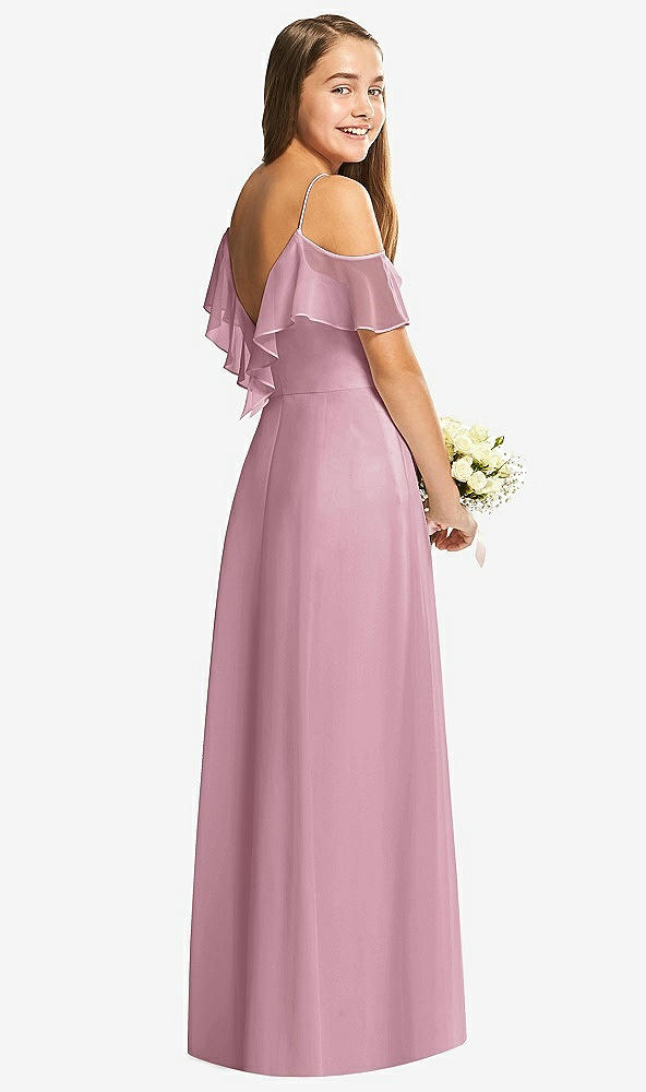 Back View - Dusty Pink Dessy Collection Junior Bridesmaid Dress JR548