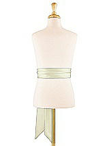 Alt View 1 Thumbnail - Butter Yellow Satin Twill Flower Girl Sash