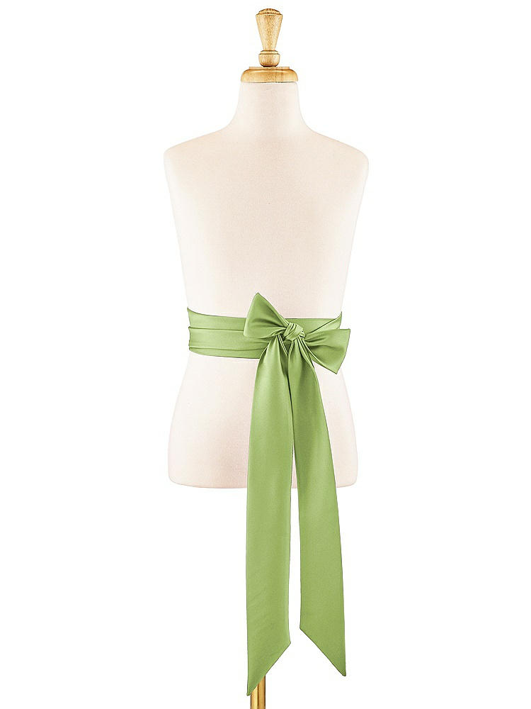 Front View - Mojito Satin Twill Flower Girl Sash