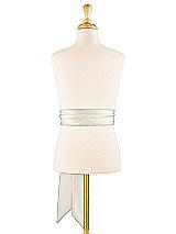 Alt View 1 Thumbnail - Ivory Satin Twill Flower Girl Sash