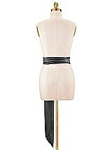 Alt View 3 Thumbnail - Black Satin Twill Wedding Sash