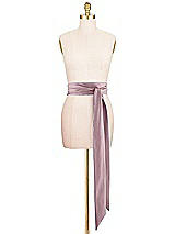 Front View Thumbnail - Dusty Rose Satin Twill Wedding Sash