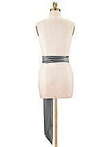 Alt View 3 Thumbnail - Pewter Satin Twill Wedding Sash