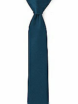 Side View Thumbnail - Atlantic Blue Yarn-Dyed Modern Tie by After Six