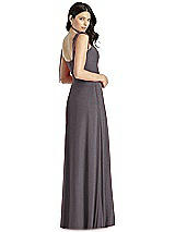 Rear View Thumbnail - Stormy Silver Dessy Shimmer Bridesmaid Dress 3042LS