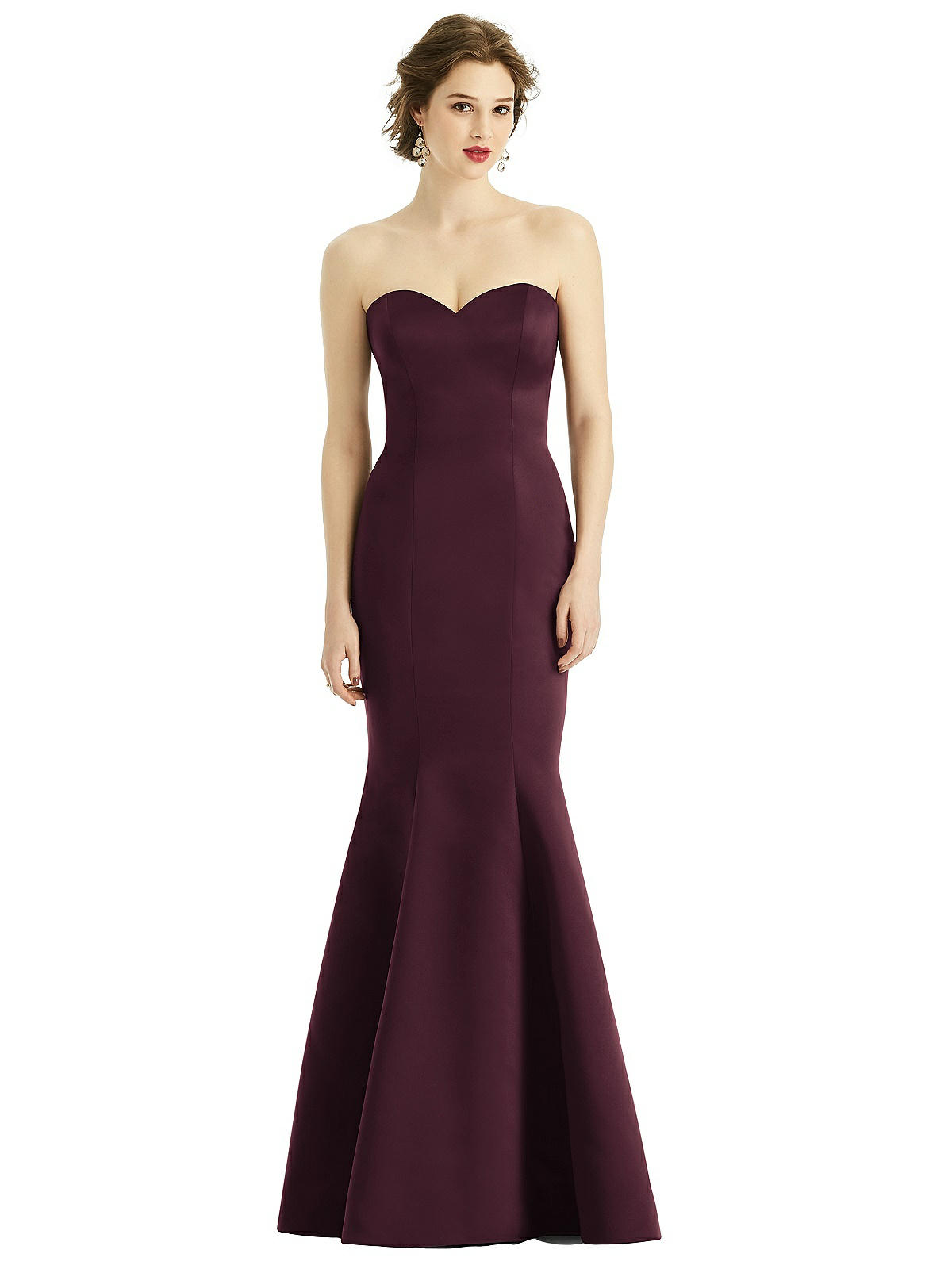 Classy Satin Pastel Color-Block Ruffle Strap Mermaid Bridesmaid Dresses,BG973