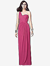 Alt View 1 Thumbnail - Tea Rose One-Shoulder Draped Maxi Dress with Front Slit - Aeryn