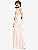 Rear View Thumbnail - Blush Twist Halter Chiffon Maxi Dress - James