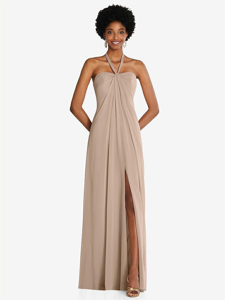 Empire Waist Convertible Sash Tie Lace Maxi Bridesmaid Dress