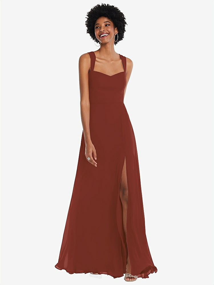 Off-the-shoulder Flounce Sleeve Velvet Maxi Bridesmaid Dress