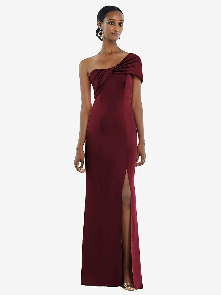Loop Convertible Maxi Bridesmaid Dress In Cabernet | The