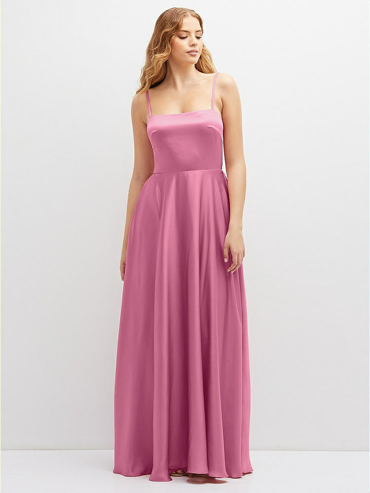 Halter Cross-strap Gathered Tie-back Cutout Maxi Bridesmaid
