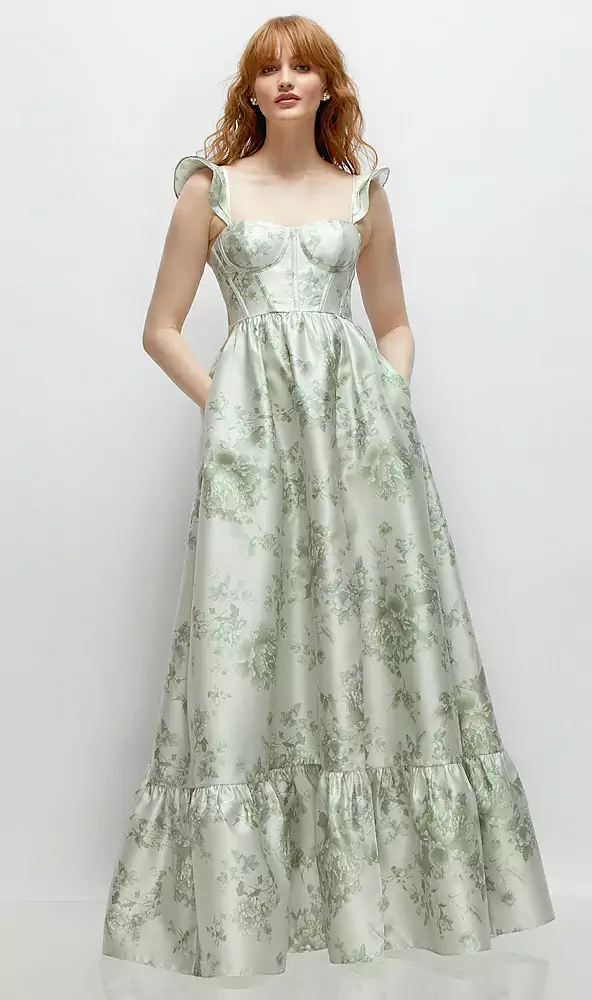 Dessy Collection 3146FP Crepe Sage