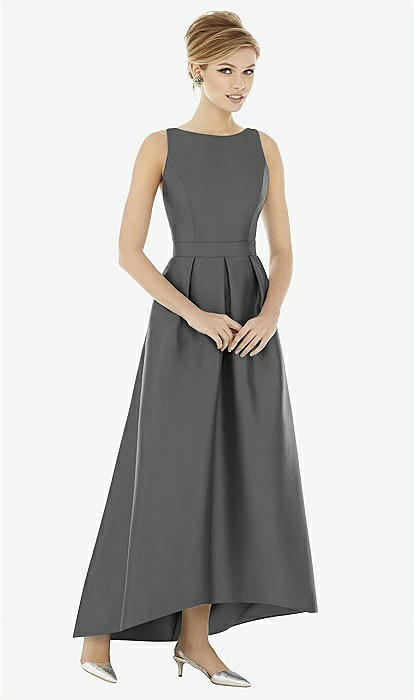 Alfred Sung Style D706 In Gunmetal | The Dessy Group