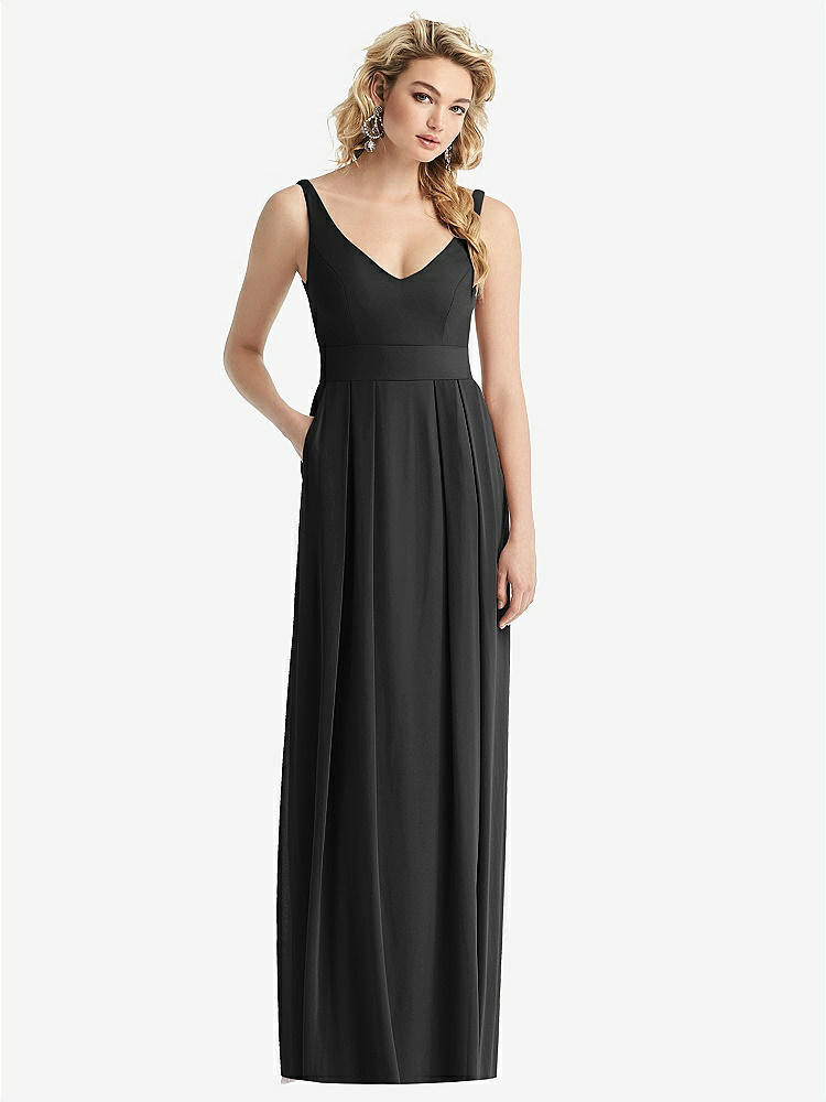 Bustier Crepe Midi Bridesmaid Dress With Adjustable Bow