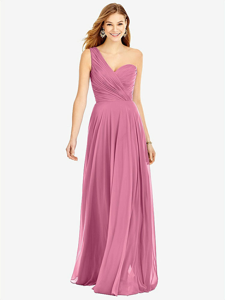 Twist Cuff One-shoulder Princess Line Trumpet Bridesmaid