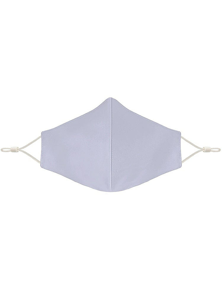 Front View - Silver Dove Satin Twill Reusable Face Mask