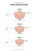 Alt View 1 Thumbnail - Pale Peach Crepe Reusable Face Mask