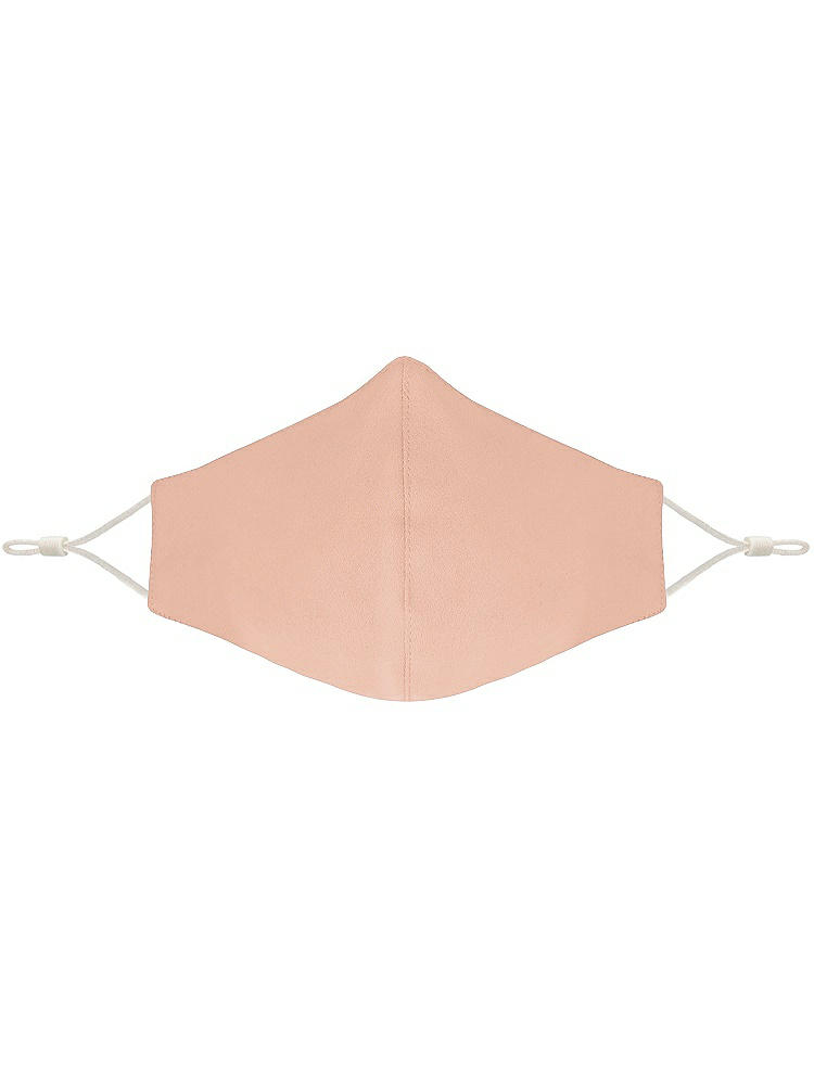 Front View - Pale Peach Crepe Reusable Face Mask