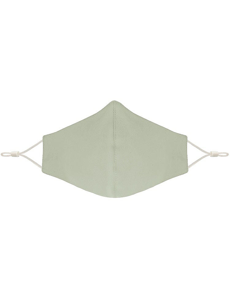 Front View - Celadon Soft Jersey Reusable Face Mask