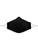 Front View Thumbnail - Black Lux Velvet Reusable Face Mask