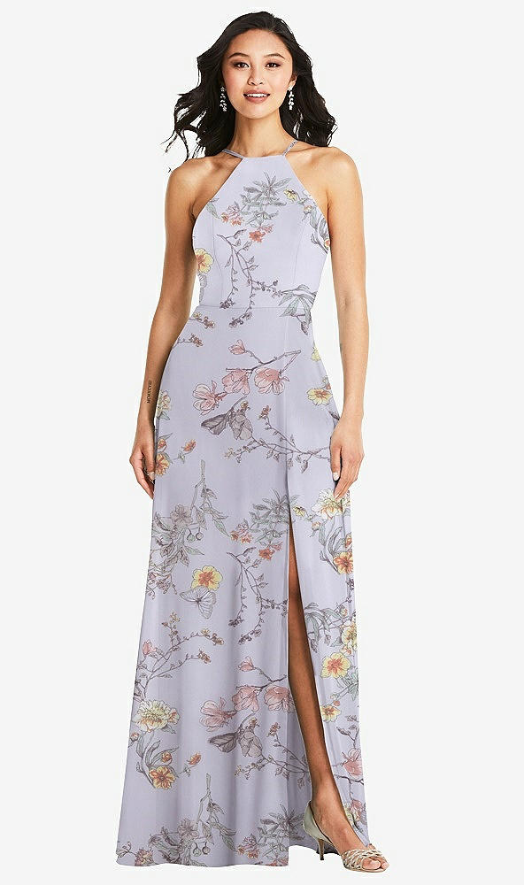 Front View - Butterfly Botanica Silver Dove Bella Bridesmaids Dress BB129
