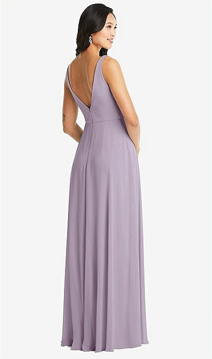 ワンピース Flowing ribboned dress Bella litmus Midnight Blue Andrea & Leo A1338 Detachable Sleeve Formal