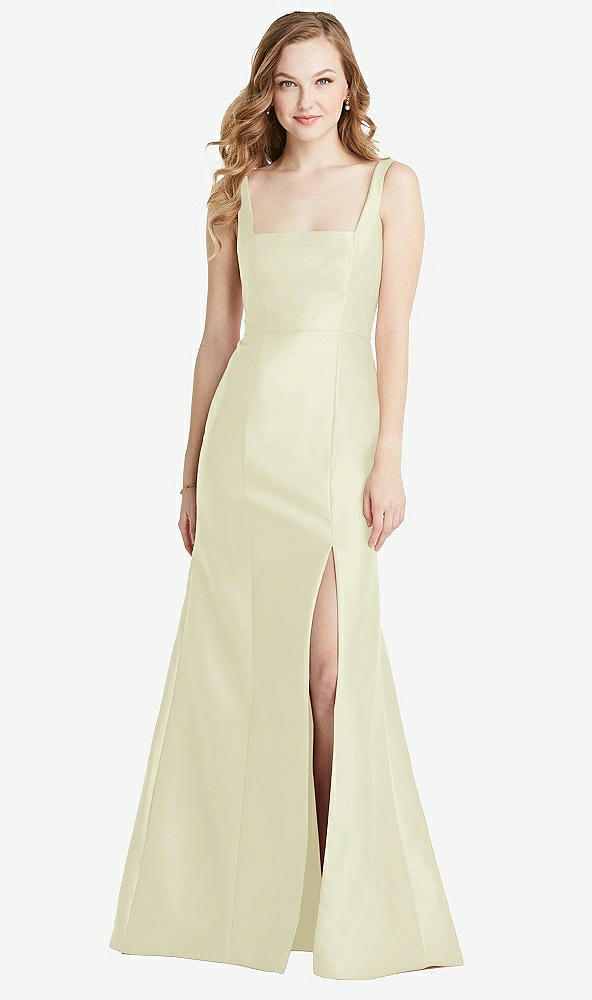 Front View - Butter Yellow Bella Bridesmaids Dress BB135