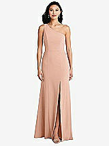 Front View Thumbnail - Pale Peach Bella Bridesmaids Dress BB138