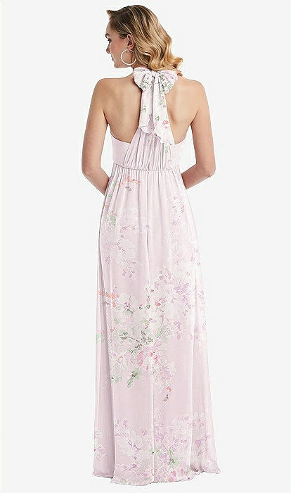 Empire Waist Shirred Skirt Convertible Sash Tie Maxi Empire Waist Shirred Skirt Convertible Sash Tie Maxi
