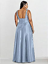 Alt View 2 Thumbnail - Cloudy Sleeveless Square-Neck Princess Line Gown with Pockets
