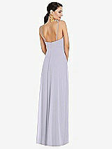 Rear View Thumbnail - Silver Dove Adjustable Strap Wrap Bodice Maxi Dress with Front Slit