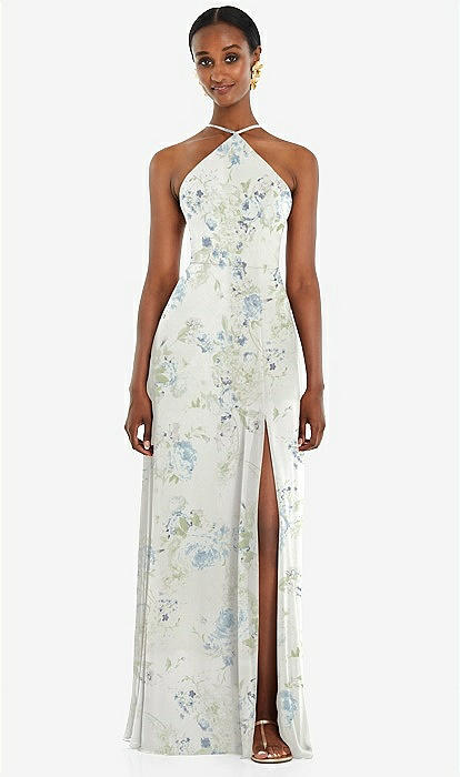 パーティードレス SPORTMAX UNION - Long dress with adjustable shoulder strap Black Square Neck Dual Strap Maxi Dress