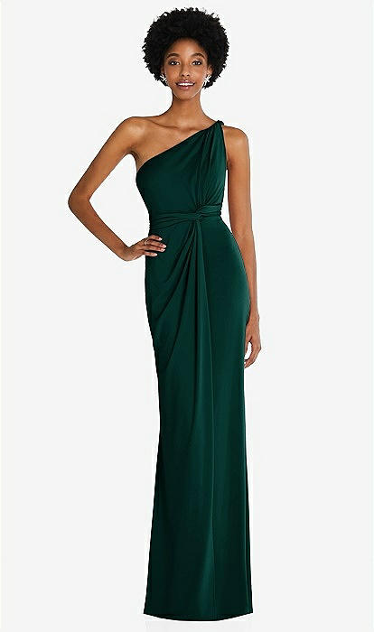 V-neck Halter Chiffon Maxi Bridesmaid Dress - Taryn In
