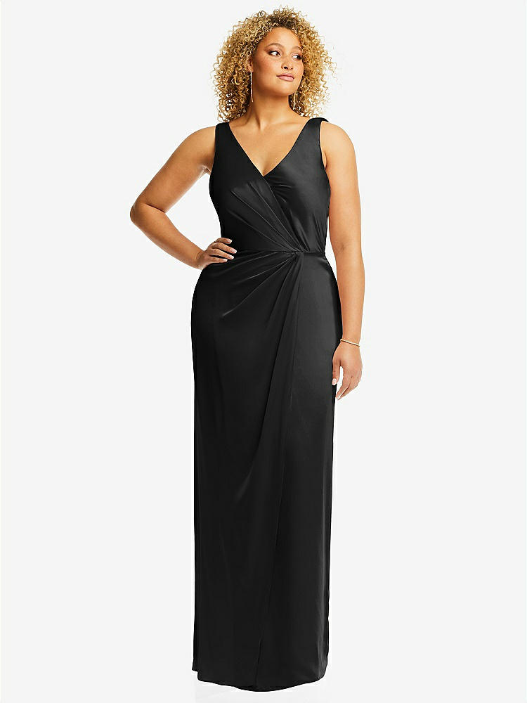Raya Open Back Faux Wrap Mini Dress Raya Open Back Faux Wrap Mini Dress