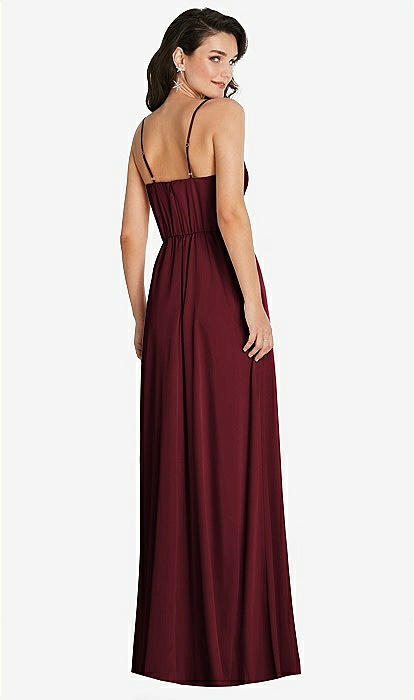 WHISTLES Ruffle Maxi Dress in Chocolate | endource