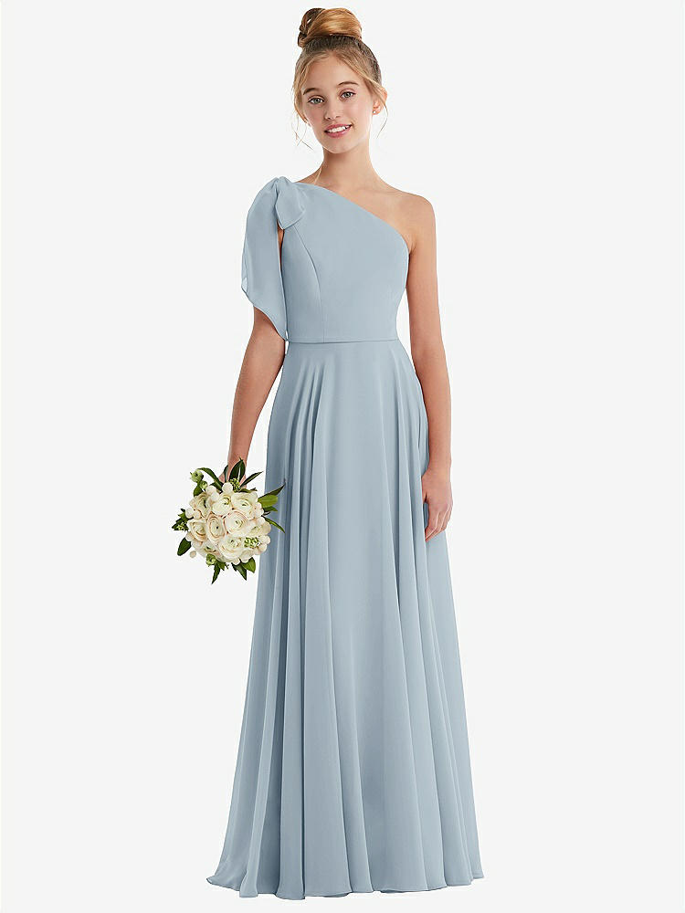 Stand Collar Cutout Tie Back Maxi Bridesmaid Dress With